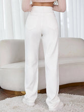 High Waisted Straight Leg Jeans